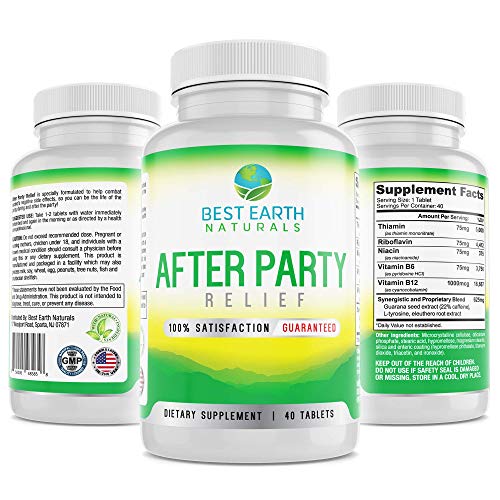 After Party - with B Vitamins, Guarana Seed Extract, L-tyrosine and More for Better Mornings - 40 Count