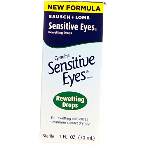 Bausch & Lomb Sensitive Eyes Rewetting Drops 1 oz (Pack of 6)