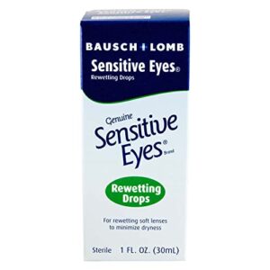 Bausch & Lomb Sensitive Eyes Rewetting Drops 1 oz (Pack of 6)