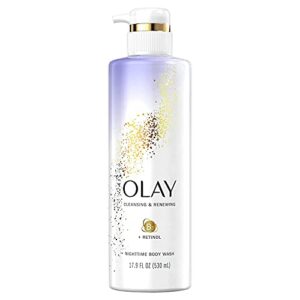 Olay - Cleansing & Renewing Nighttime Body Wash with Retinol - 17.9 fl oz (Pack of 3)