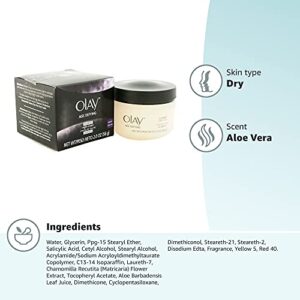 Night Cream with Beta-Hydroxy Complex and Vitamin E by Olay Age Defying,Classic, 2 Fl Oz (Pack of 2)