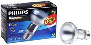 philips 223156 duramax 45-watt r20 indoor spot light bulb, 3-pack x2