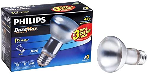 Philips 223156 Duramax 45-Watt R20 Indoor Spot Light Bulb, 3-Pack x2