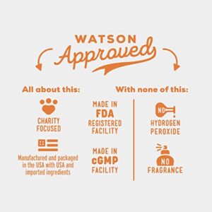 Project Watson Ear Wash for Dogs, Gentle pH Balanced Formula to Help Support Ear Health & Hygiene, Contains Aloe Leaf Juice, Glycerin & Propylene Glycol, Hydrogen Peroxide & Fragrance Free, 4 Fl Oz