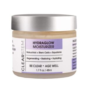 clearstem hydraglow anti-aging stem cell moisturizer with bakuchiol, 1.7 oz