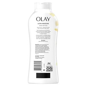 Olay Ultra Moisture Shea Butter Body Wash with B3 Complex - 22 Fl Oz (Pack of 4)