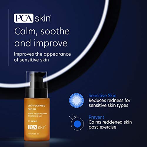 PCA SKIN Anti Redness Remover Face Serum - Oil-Free Treatment Formulated with Advanced Calming Ingredients, Improves Irritation & Skin Tone (1 fl oz)