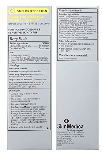 SkinMedica Essential Defense Mineral Shield SPF 32 Sunscreen Tinted, 1.85 Oz