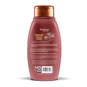 Aveeno Blackberry Quinoa Protein Blend Sulfate-Free Conditioner for Color-Treated Hair Protection, Daily Strengthening & Moisturizing Conditioner, Paraben & Dye-Free, 12 Fl Oz