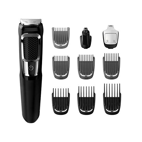 PHILIPS norelco All-in-one Turbo-Powered multigroom Beard Nose Ear Trimmer & Shaver with 13 attachments…