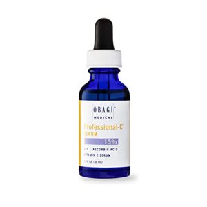 obagi vitamin c serum 15% – professional c serum skin care – contains concentrated l ascorbic acid – helps minimize the appearance of wrinkles, brightens skin, and retains moisture- 1.0 fl oz.