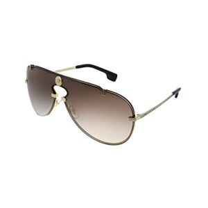 versace ve 2243 100213 gold metal aviator sunglasses brown gradient lens