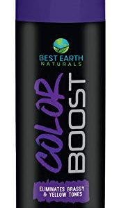 Color Boost Purple Neutralizing Shampoo for Blonde Hair Eliminates Brassy Yellow Tones- Lightens Blonde, Platinum, Ash, Silver and Grays- Toner Revitalize Bleached & Highlighted Hair