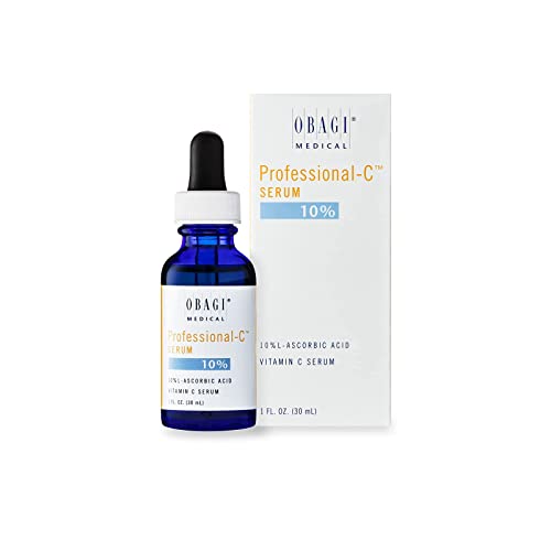 Obagi Vitamin C Serum 10% - Professional C Serum Skin Care – Contains Concentrated L Ascorbic Acid - Helps Minimize the Appearance of Wrinkles, Brightens Skin, and Retains Moisture- 1.0 Fl Oz.