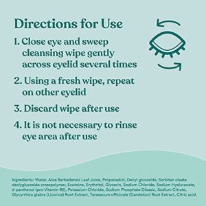 Biotrue Micellar Eyelid Care for Irritated and Dry Eyes Cleansing Wipes, Preservative Free, from Bausch + Lomb, Multi, 30 Count