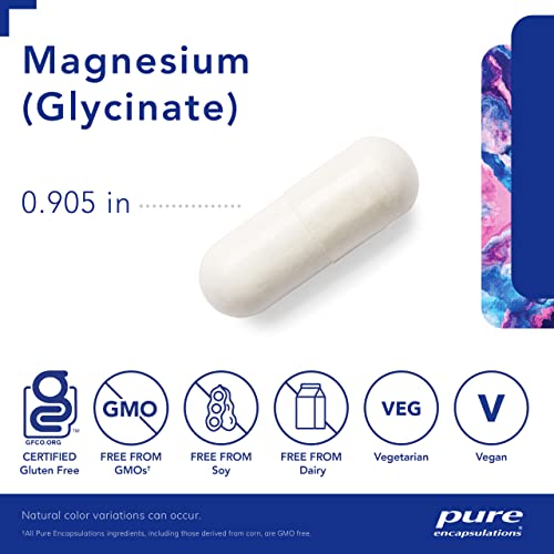 Pure Encapsulations Magnesium (Glycinate) | Supplement to Support Stress Relief, Sleep, Heart Health, Nerves, Muscles, and Metabolism* | 90 Capsules