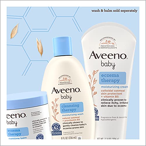 Aveeno Baby Eczema Therapy Moisturizing Cream with Natural Colloidal Oatmeal for Eczema Relief, 7.3 oz