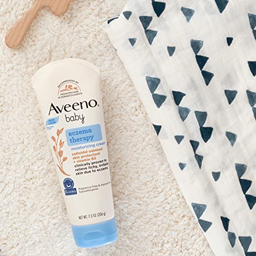 Aveeno Baby Eczema Therapy Moisturizing Cream with Natural Colloidal Oatmeal for Eczema Relief, 7.3 oz