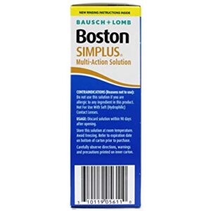 Bausch & Lomb Boston Simplus Multi Action Solution with Daily Protein Remover 3.5 oz