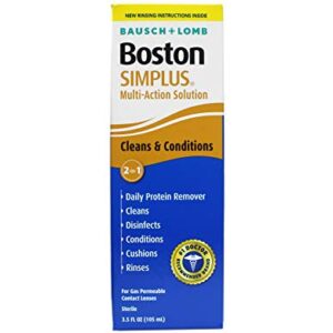 Bausch & Lomb Boston Simplus Multi Action Solution with Daily Protein Remover 3.5 oz