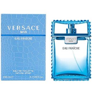 Versace Eau Fraiche for Men Eau De Toilette Spray, 6.8 Ounce, Muti-color