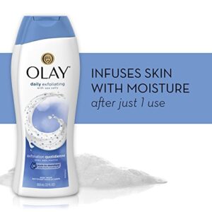 Olay Daily Exfoliating with Sea Salts Body Wash, 22 oz, (4 Count)