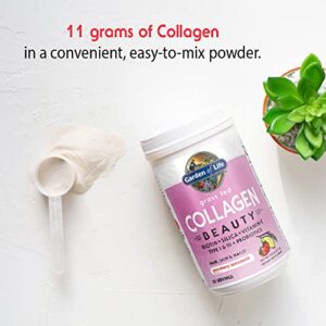 Garden of Life Grass Fed Collagen Beauty - Strawberry Lemonade, 20 Servings - Collagen Powder for Women Men Hair Skin Nails, Collagen Peptides Powder, Collagen Protein Hydrolyzed Collagen Supplements