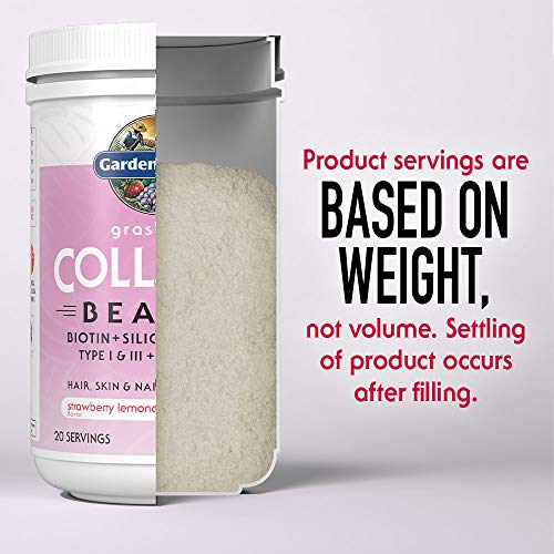 Garden of Life Grass Fed Collagen Beauty - Strawberry Lemonade, 20 Servings - Collagen Powder for Women Men Hair Skin Nails, Collagen Peptides Powder, Collagen Protein Hydrolyzed Collagen Supplements