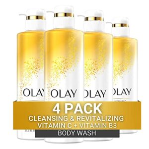 olay olay cleansing & nourishing body wash with vitamin b3 and vitamin c 20 fl oz pack of 4