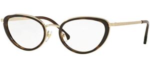 ray-ban versace ve1258-1440-52 eyeglass frames havana/pale gold 52mm