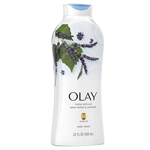 Olay Fresh Outlast Purifying Birch & Lavender Body Wash 22 Fl Oz (Pack of 4)