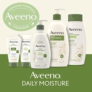 Aveeno Daily Moisturizing Facial Cleanser with Soothing Non-GMO Oat, Hydrating Face Washfor Soft & Supple Skin, Free of Parabens, Sulfates, Fragrance, Dyes & Soaps, 5 fl. oz, Pack of 3