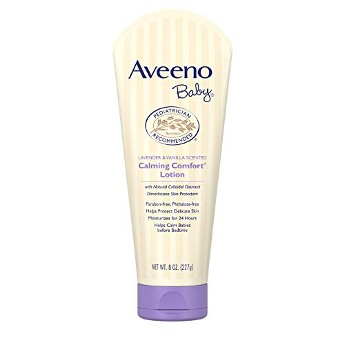 AVEENO Baby Lavender & Vanilla Calming Comfort Lotion 8 oz ( Pack of 2)