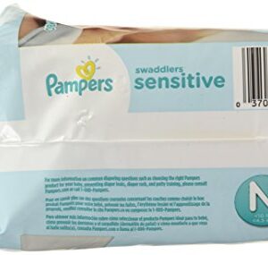 Pampers Swaddlers Sensitive Size 0 Newborn Diaper, 27 count per pack - 4 per case.