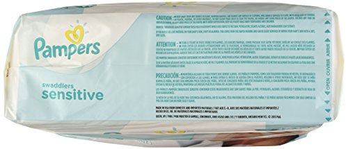 Pampers Swaddlers Sensitive Size 0 Newborn Diaper, 27 count per pack - 4 per case.