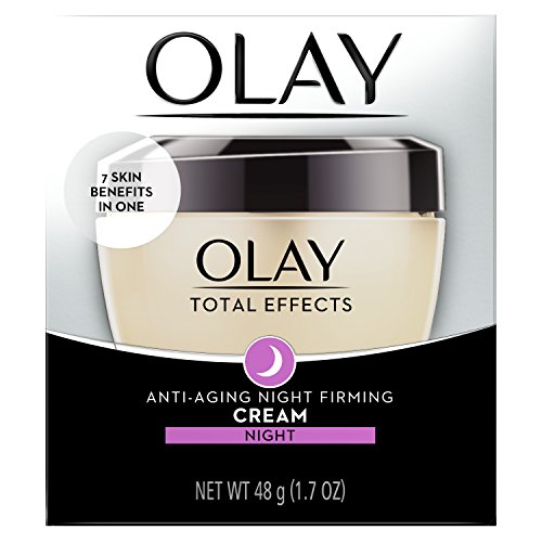 Olay Total Effects Anti-Aging Night Firming Cream & Face Moisturizer with Vitamin C & E, 1.7 Fluid Ounce