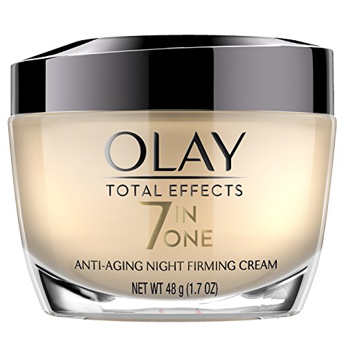 Olay Total Effects Anti-Aging Night Firming Cream & Face Moisturizer with Vitamin C & E, 1.7 Fluid Ounce