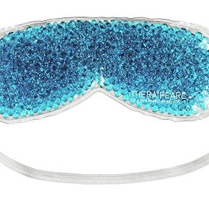 Eye Mask by TheraPearl, Ice Pack, Flexible Gel Beads for Hot Cold Therapy, for Puffy, Swollen Eyes & Relaxation, Non Toxic & Reusable