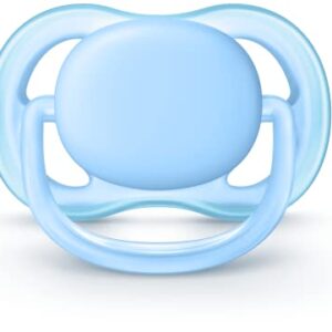 Philips AVENT Ultra Air Pacifier, 0-6 Months, Blue/Green, 4 Pack, SCF244/40