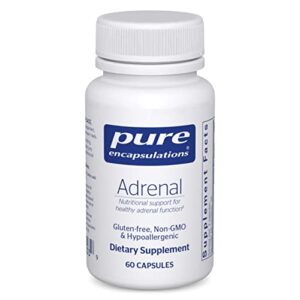 pure encapsulations adrenal | supplement to support healthy cortisol levels, fatigue, stress moderation, and adrenal gland function* | 60 capsules