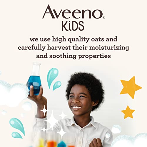 Aveeno Sensitive Skin Face & Body Gel Cream for Kids with Prebiotic Oat, Clinically Proven 24 Hour Hydration for Soft Skin, Quick Drying and Lightweight, Hypoallergenic, 8 oz