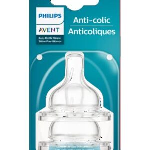 Philips Avent Anti-Colic Baby Bottle Flow 2 Nipple, 2pk, SCY762/02