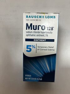 bausch & lomb muro 128 sodium chloride hypertonicity opthalmic ointment 5% 3.5g (lot of 4 boxes)