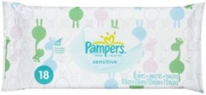 pampers sensitive baby wipes travel pack – 18ct
