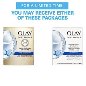 Olay Daily Facial Cleansing Cloths for a Deeply Purifying Clean, Makeup Remover, 33 Count (Pack of 3)