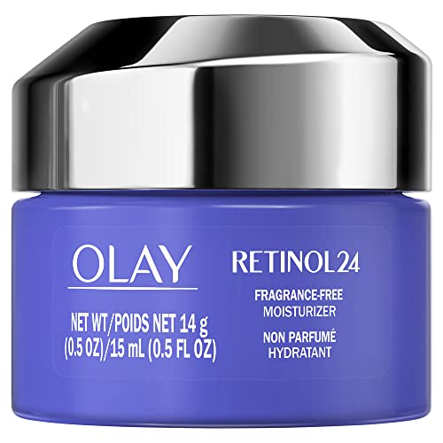 Olay New Regenerist Retinol 24 + Peptide Night Face Moisturizer, Fragrance-Free, Trial Size 0.5 oz