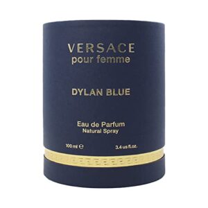 versace dylan blue pour femme for women eau de parfum spray, 3.4 oz