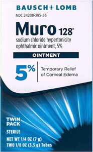 bausch & lomb muro 128 ointment 5% 2-pack 7 g (pack of 2)
