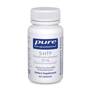 pure encapsulations 5-htp 50 mg | 5-hydroxytryptophan supplement for brain, sleep, eating behavior, and serotonin support* | 60 capsules