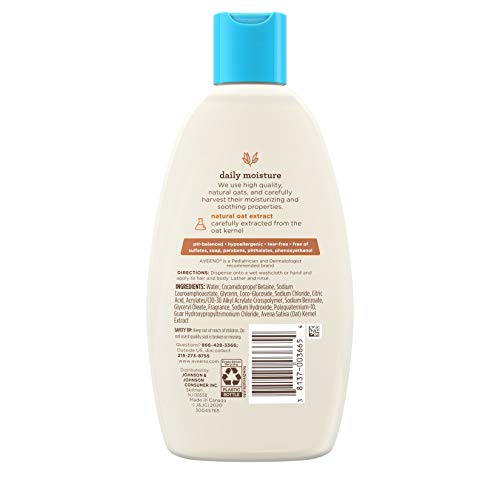 Aveeno Baby Wash & Shampoo for Hair & Body, Tear-Free, Fresh, 8 Oz